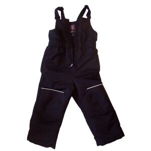 Swiss Tech Kids Black Snow Bib Overalls Pants Size 3T Winter Ski Snowboard